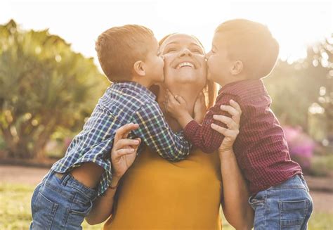 mom with son's friends